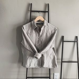 Vintage Suede Button Up